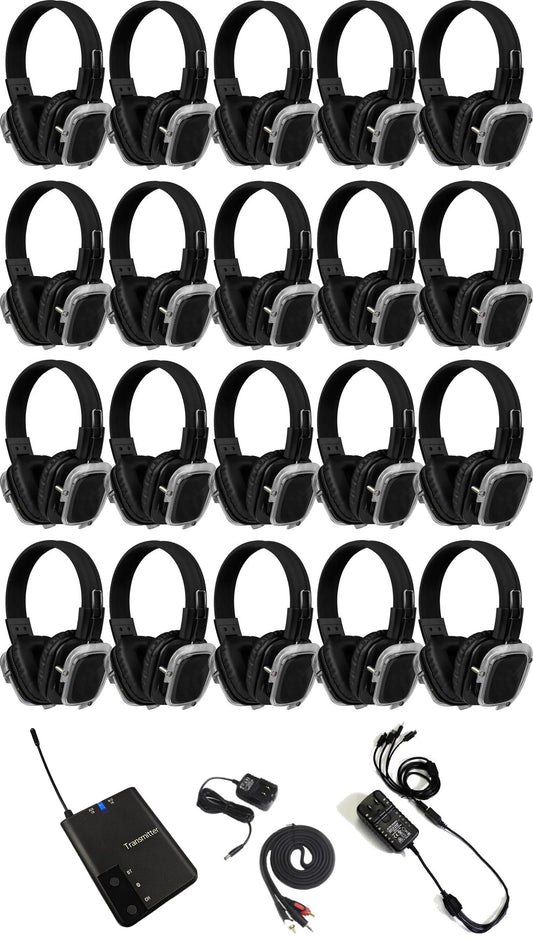 Silent Disco System - x20 headphones with Transmitter