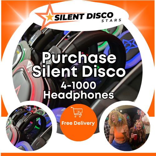 Silent Disco System Purchase - 4-1000 headphones with Transmitter