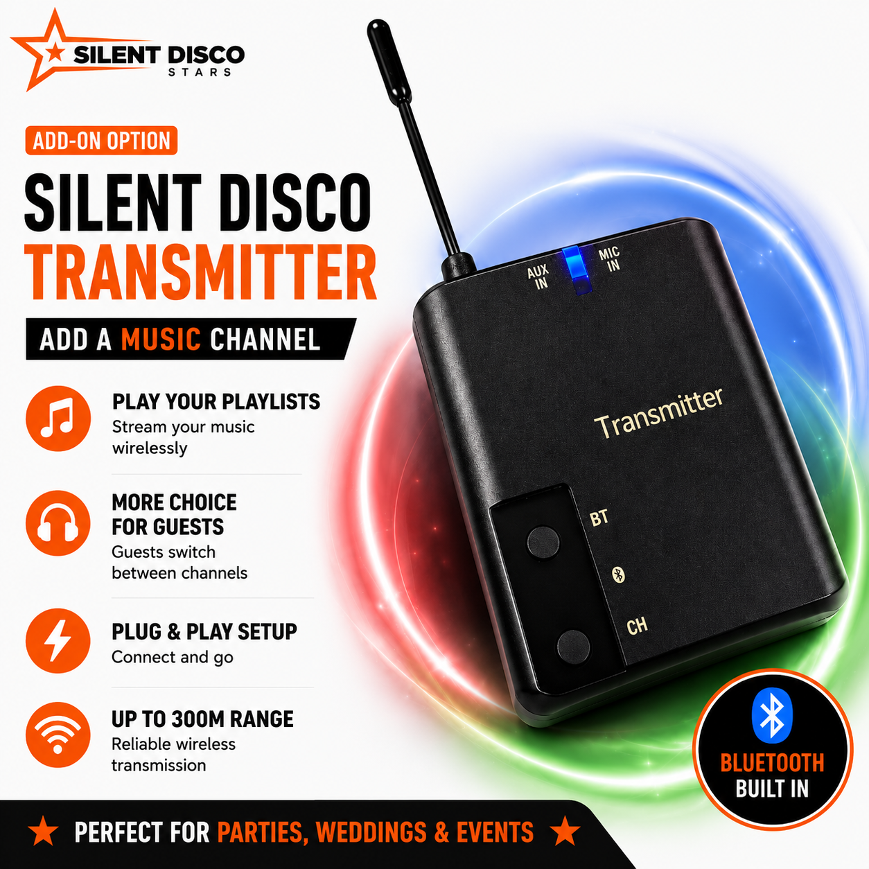 1 x Transmitter (Music Channel) Hire